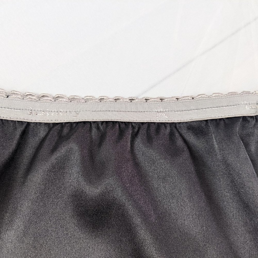 Tommy Hilfiger Black Satin Slip Skirt Size Large - Picture 2 of 6